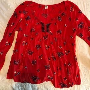 Long Sleeve Floral Top